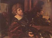SAVOLDO, Giovanni Girolamo Portrait of the Artist (mk05) oil painting